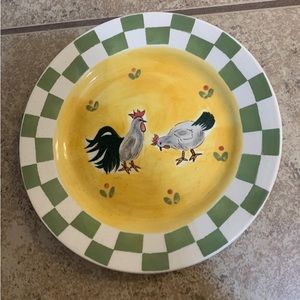 “Homestead Collection” Roaster / Hen Hand Painted 8” Plate.